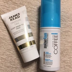 James Read tan sleep mask & Minetan super dark